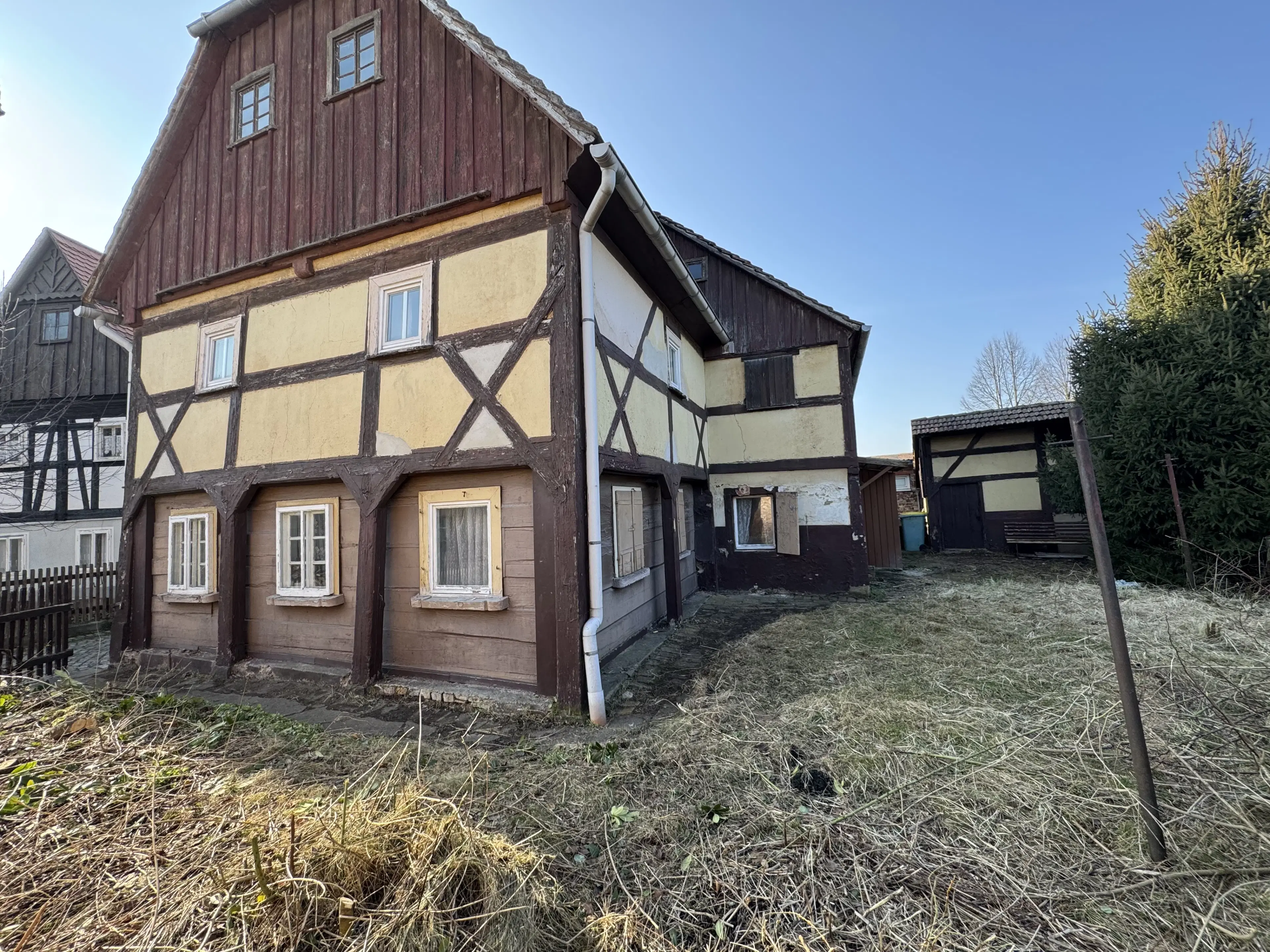 Monumentaal charmant vakwerkhuis nabij 3-landenpunt Duitsland, Tsjechië en Polen in Hirschfelde - Duitsland