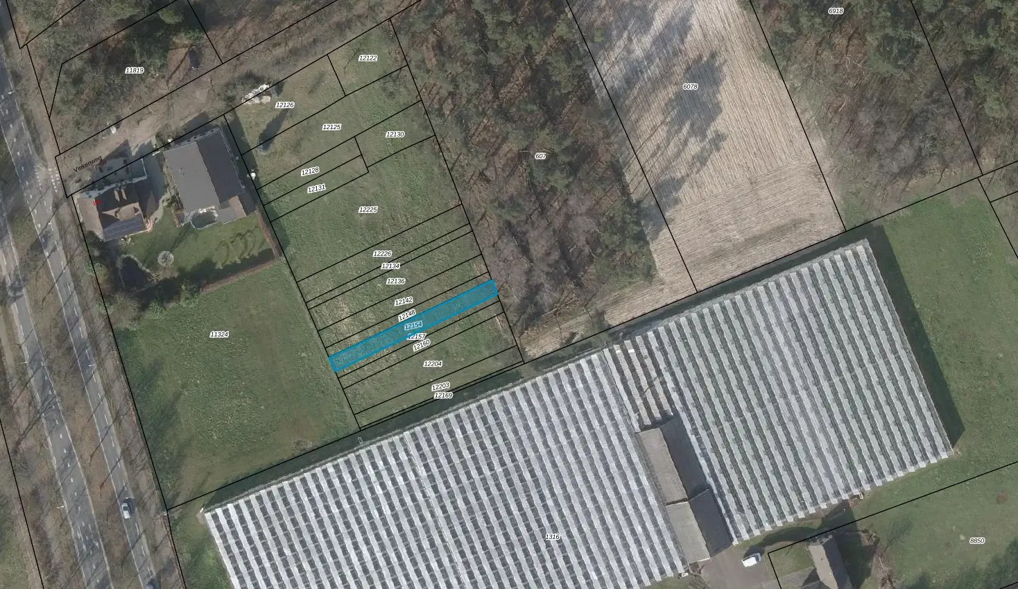 Perceel agrarische grond (perceelnummer 12154) gelegen aan de Vinkenweg te Arcen en Velden