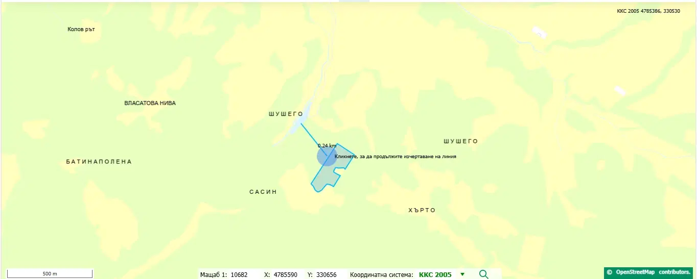 113,324 m² loofbos in Gorno Ozirovo, Varshets Montana - Bulgarije